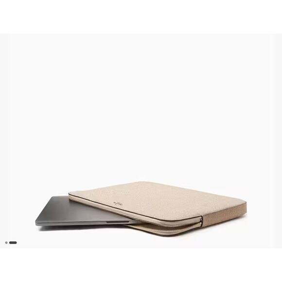 KATE SPADE GLITTER TOTE, UNIVERSAL LAPTOP SLEEVE, & PHONE CROSSBODY IN ROSE GOLD - Picture 6 of 10